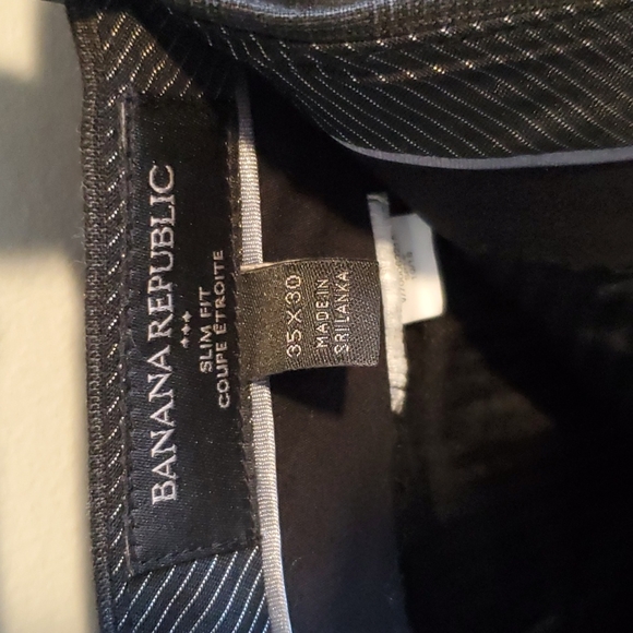 Dark Grey Slim Fit Banana Republic Dress Pants - Picture 6 of 6